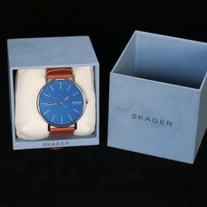 Skagen Signatur Men's Watch with Leather Band